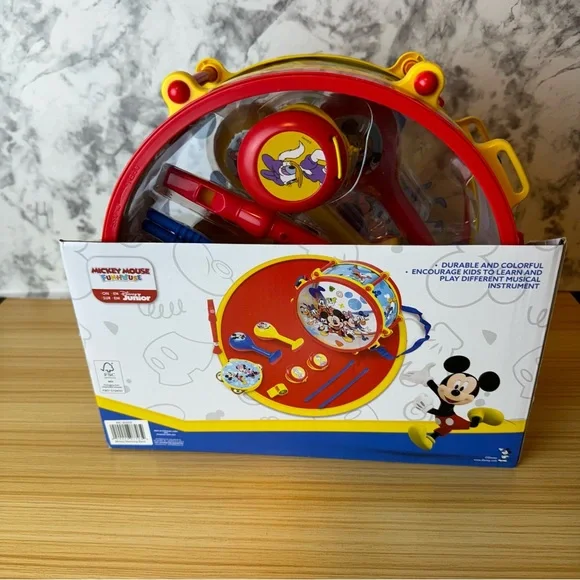 1 Disney Funhouse Marching Band Drum With Instruments For Ages 2+ - Picture 8 of 9